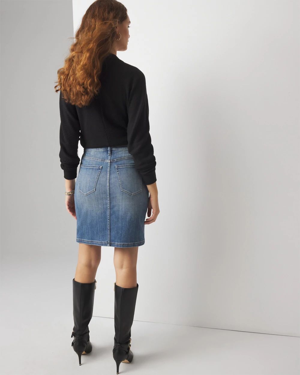 ★FULL OF SSUN★Cutout Denim Mini Skirts★BrownWhite★大人気 Embellished Denim Mini Skirt | White House Black Market